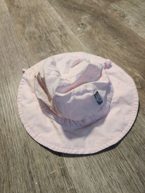 Light Pink Kids Sun Hat with Tag - Breathable Bucket Style